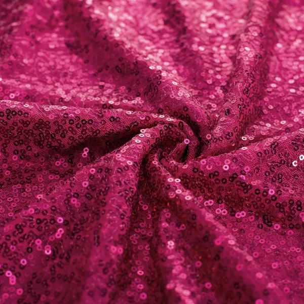 GRACE KARIN Women Sequin Tops Sparkle Short Sleeve Asymmetric OneShoulder Glitter Shirts for Cocktail Club PartyRose Red