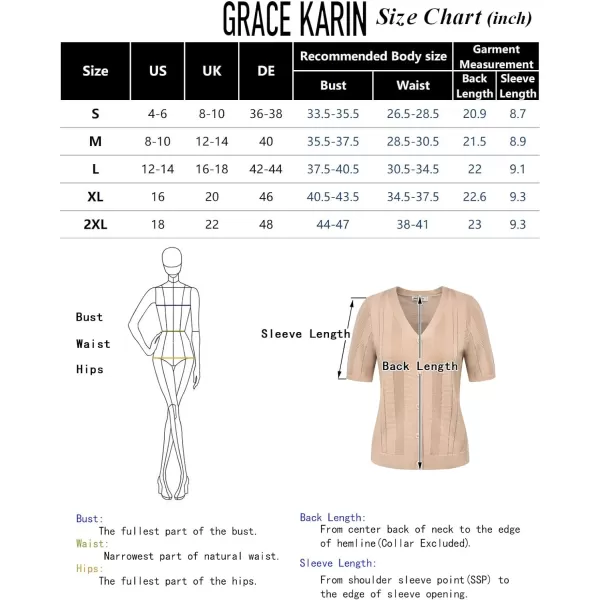 GRACE KARIN Women Short Sleeve Cropped Cardigan Crochet Knit Lightweight Button Down V Neck Bolero Sweater Top 2024Black