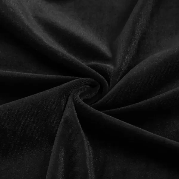 GRACE KARIN Women Sleeveless Lace Patchwork Deep VNeck A Line Flared Party DressBlackvelvet