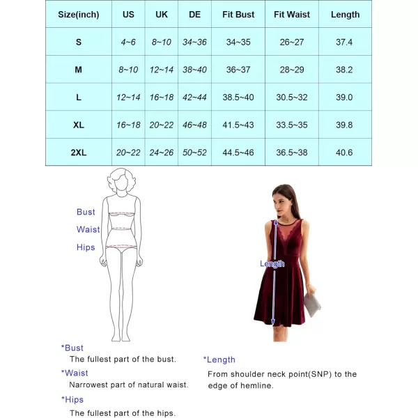 GRACE KARIN Women Sleeveless Lace Patchwork Deep VNeck A Line Flared Party DressDark Greenvelvet