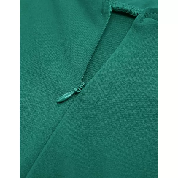 GRACE KARIN Women Sleeveless Lace Patchwork Deep VNeck A Line Flared Party DressOcean Floor