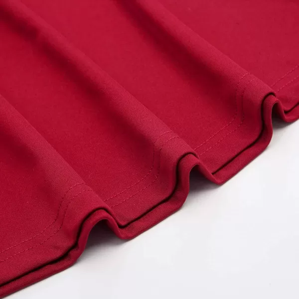 GRACE KARIN Women Sleeveless Lace Patchwork Deep VNeck A Line Flared Party DressRed