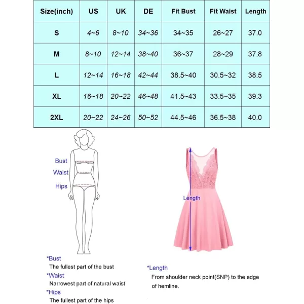 GRACE KARIN Women Sleeveless Lace Patchwork Deep VNeck A Line Flared Party DressRoyal Blue