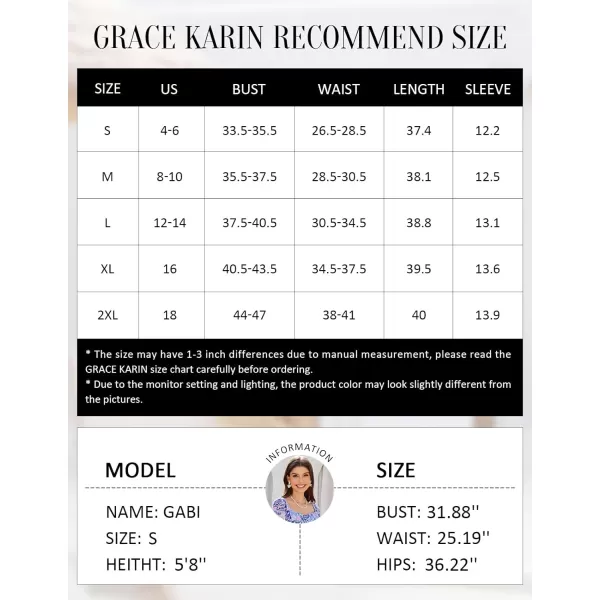 GRACE KARIN Women Summer Ruffle Short Sleeve Square Neck Flowy Tiered Smocked Swing A Line Boho Floral Party Beach DressesMulticolor