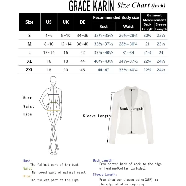 GRACE KARIN Women Sweater Blazer Casual Work Croppped Cardigan Lightweight Button Front Short Knit Blazer Jacket SXXLBlack