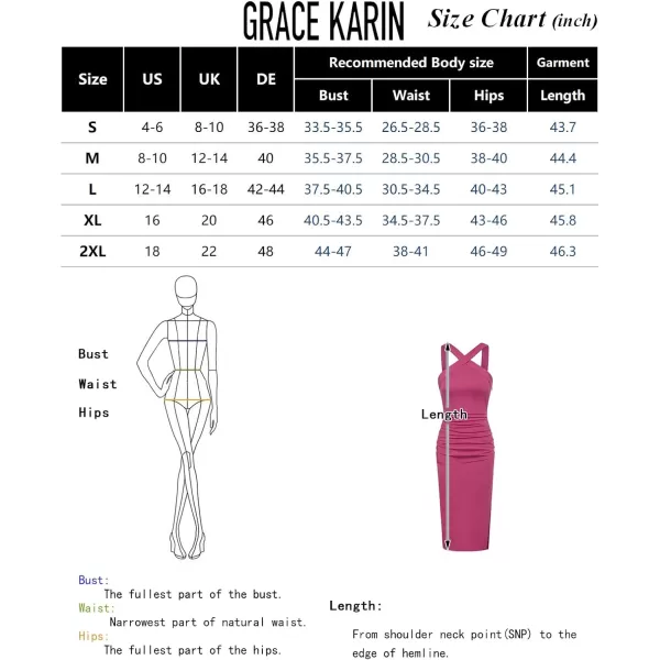 GRACE KARIN Womens 2024 Summer Sleeveless Halter Neck Dress Ruched Bodycon Slit Formal Cocktail Party Midi DressBlack