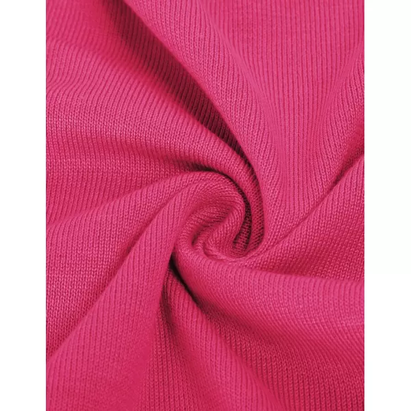 GRACE KARIN Womens Cardigans Shrugs for Dresses 34 Sleeve Cardigan V Neck Button Down Sweater LightweightRose Red