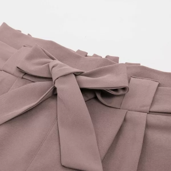 GRACE KARIN Womens Casual High Waist Pencil Pants with BowKnot Pockets for WorkRosepurple