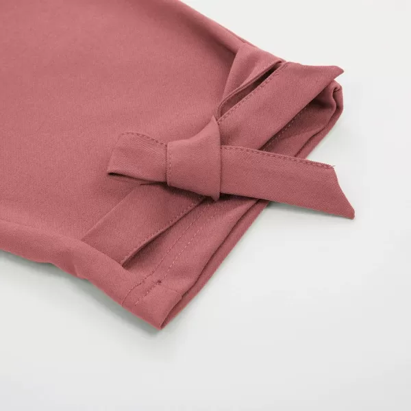 GRACE KARIN Womens Casual High Waist Pencil Pants with BowKnot Pockets for WorkSalmon Pink