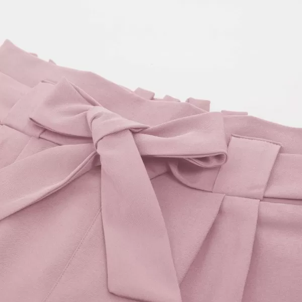 GRACE KARIN Womens Casual High Waist Pencil Pants with BowKnot Pockets for WorkTea Rose