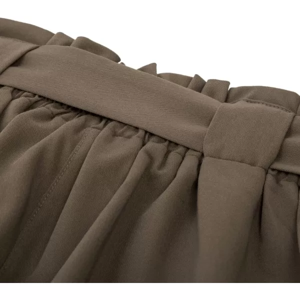 GRACE KARIN Womens Casual High Waist Pencil Pants with BowKnot Pockets for WorkUpgraded Stylebrown