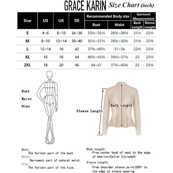 GRACE KARIN Womens Casual Lightweight Open Front Cardigans Soft Draped Ruffle ShrugsMaroon