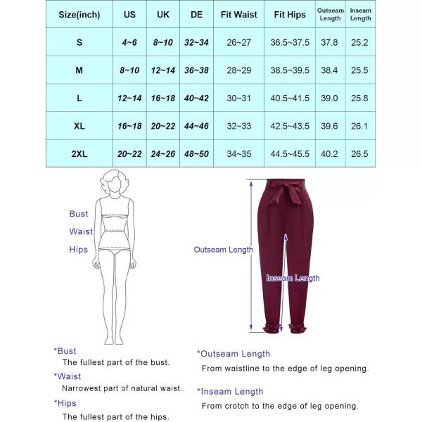 GRACE KARIN Womens Casual Pants Satin High Waist Cropped Pencil Pants with Bow Knot PocketsBlack