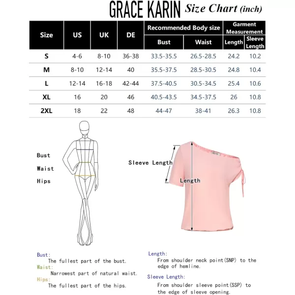 GRACE KARIN Womens Casual Short Sleeve Boat Neck Off Shoulder Loose Crop Top Going Out Blouses ShirtsBlack