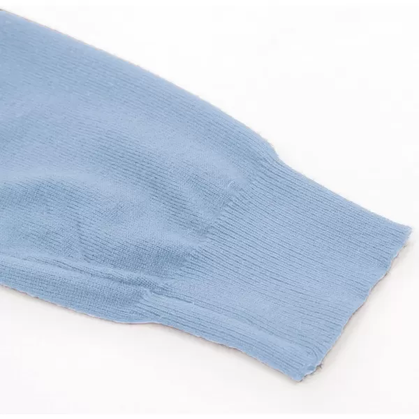 GRACE KARIN Womens Classic Long Sleeve Knit Cardigan Sweaters Casual Open Front Button Down Cardigan S3XLLight Blue