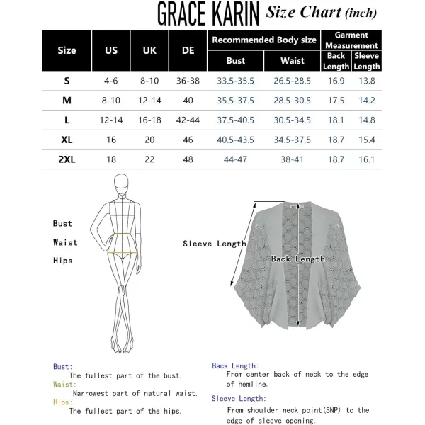 GRACE KARIN Womens Crochet Summer Cardigan Shrug 2024 Lightweight Open Front HollowOut Batwing Cardigan Sweater OutwearApricot