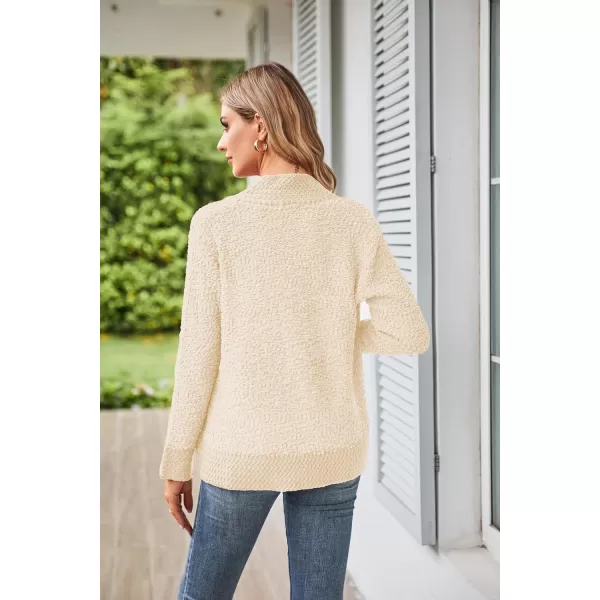 GRACE KARIN Womens Fuzzy Popcorn Long Sleeve Cardigans Soft Knit Open Front Sweater CoatApricot