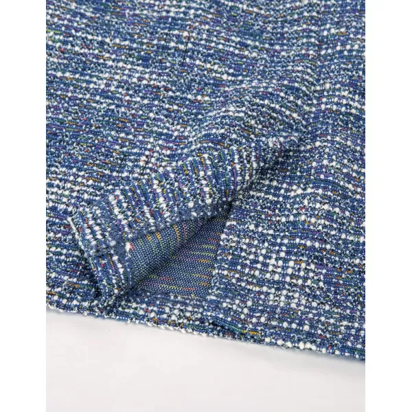 GRACE KARIN Womens Gorgeous Work Pencil Dress Cap Sleeve Sexy Bodycon DressBlue Textured