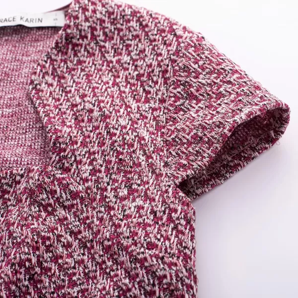 GRACE KARIN Womens Gorgeous Work Pencil Dress Cap Sleeve Sexy Bodycon DressRosetwill