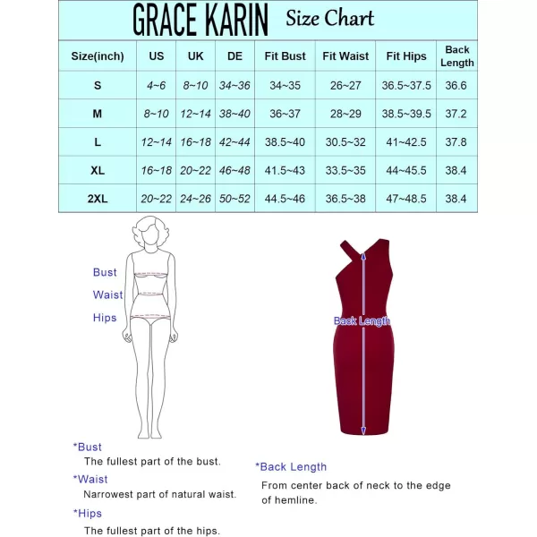 GRACE KARIN Womens Halter Neck Bodycon Dresses Summer Sleeveless Belted Slit Cocktail Midi Sheath Party DressesBright Blue