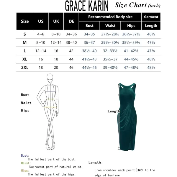 GRACE KARIN Womens Halter Neck Sleeveless Ruched Bodycon Slit Velvet Wrap Party Cocktail Midi DressBlack