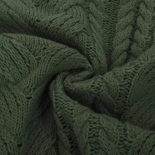 GRACE KARIN Womens Knit Cardigan Sweaters Long Sleeve V Neck Button Down Chunky Outwear Coat Casual Fall SoftDark Greenlong Sleeve