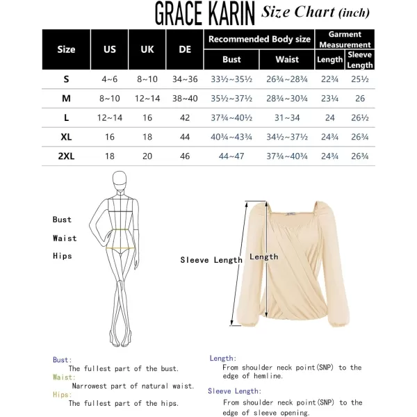 GRACE KARIN Womens Lantern Long Sleeve Tops 2023 Casual Loose Chiffon Shirts Criss Cross Ruffle Pleated BlousesApricot