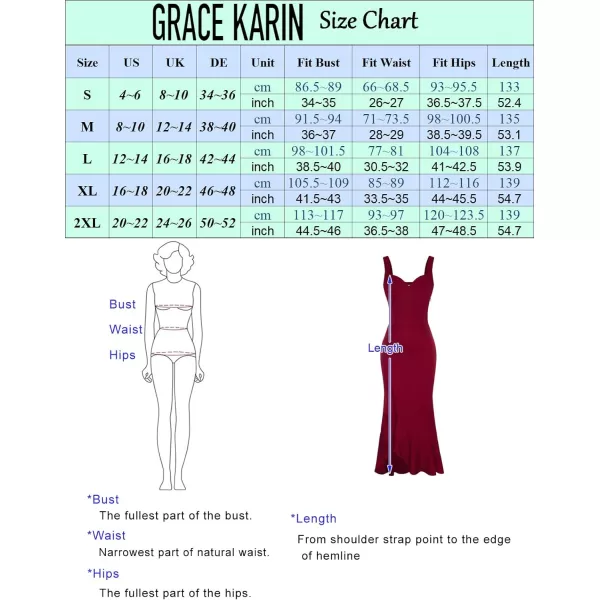 GRACE KARIN Womens Long Formal Dresses Sleeveless V Neck Cocktail Wedding Guest Dresses Mermaid Ruffle Party Prom Maxi DressWhite