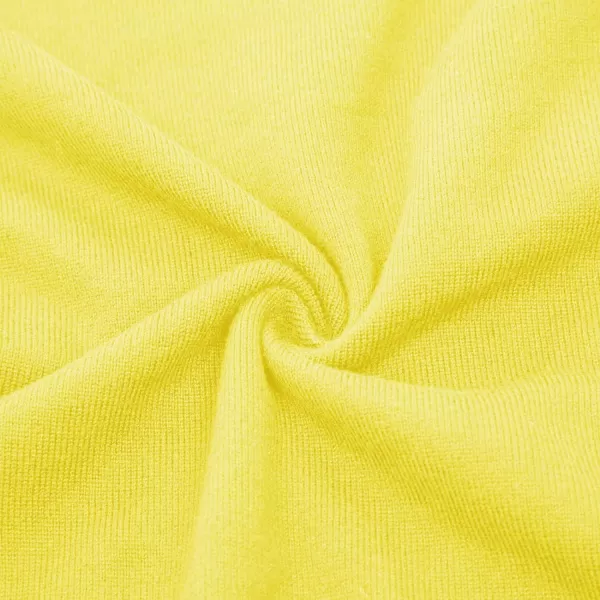 GRACE KARIN Womens Long Sleeve Button Down Crew Neck Classic Sweater Knit CardiganLemon Yellow