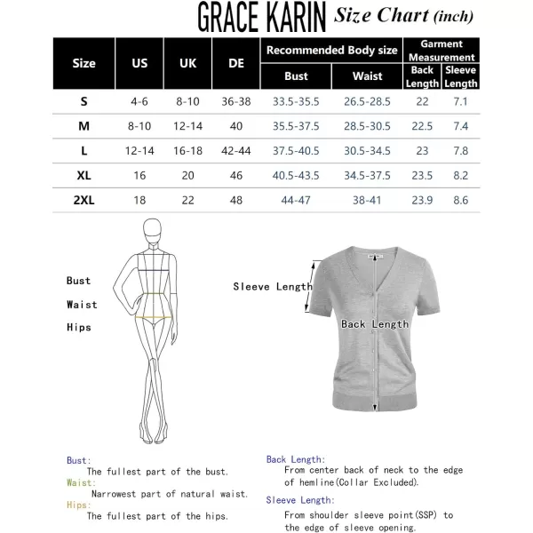 GRACE KARIN Womens Long Sleeve Button Down Sweater Classic VNeck Knit CardiganShort Sleeve Apricot