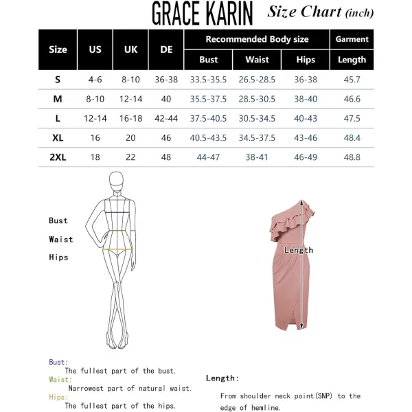 GRACE KARIN Womens One Shoulder Cocktail Dress Sleeveless Sexy Ruched Bodycon Layered Ruffle Slit Party Midi DressesPurple