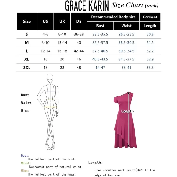 GRACE KARIN Womens One Shoulder Party Dress High Low Hem Maxi A Line DressBlack