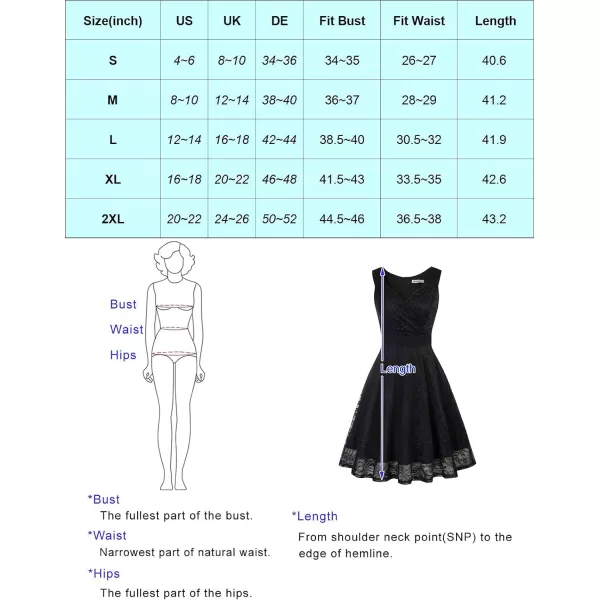 GRACE KARIN Womens Sequin Glitter VNeck Party Dress Winter Velvet ALine Dress Lace Evening DressBlack Lace
