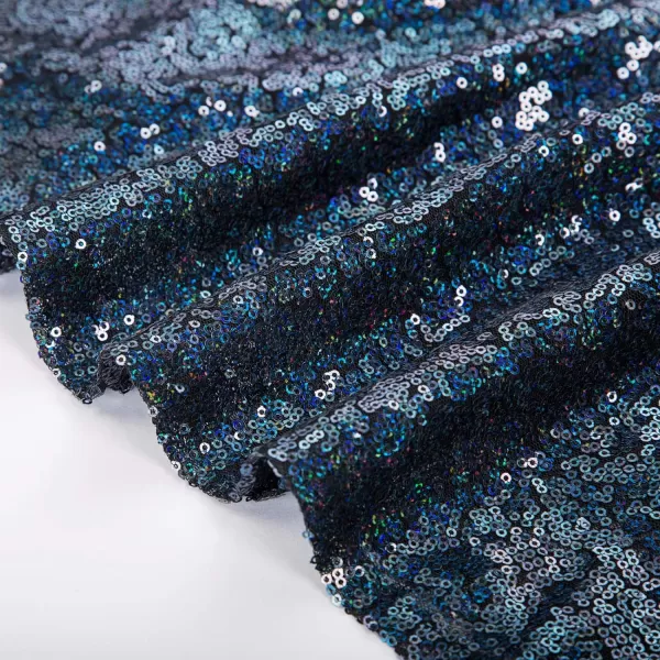 GRACE KARIN Womens Sequin Glitter VNeck Party Dress Winter Velvet ALine Dress Lace Evening DressBluegreensequin