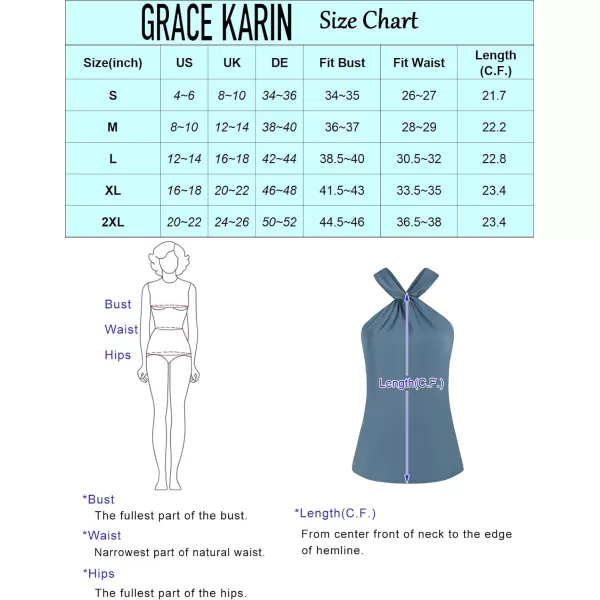 GRACE KARIN Womens Sequin Sparkle Tank Tops Halter Neck Keyhole Knot Slim Fit Cocktail TopsSolid Dark Green