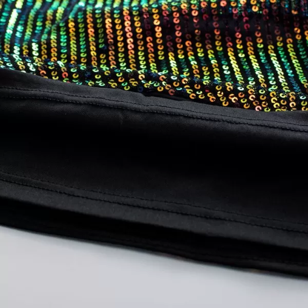 GRACE KARIN Womens Sequin Tops 34 Sleeve Glitter Sparkly Party Blouse VNeck Dressy Tops for Evening PartyColorful Gold