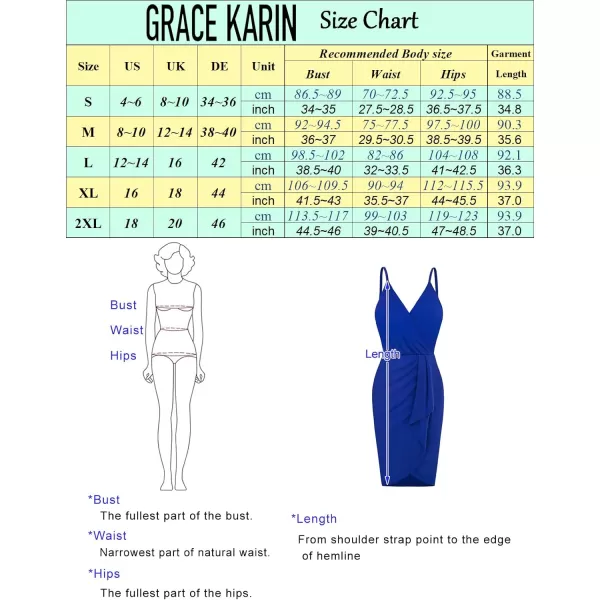 GRACE KARIN Womens Sexy Sequin Dress Wrap VNeck Ruched Bodycon Spaghetti Straps Cocktail Party Night Club DressesSolid Black