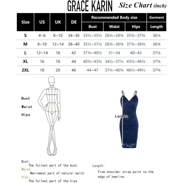 GRACE KARIN Womens Sexy Sequin Sparkly Glitter Ruched Party Club Dress Spaghetti Straps Wrap VNeck Bodycon DressLace Dark Blue