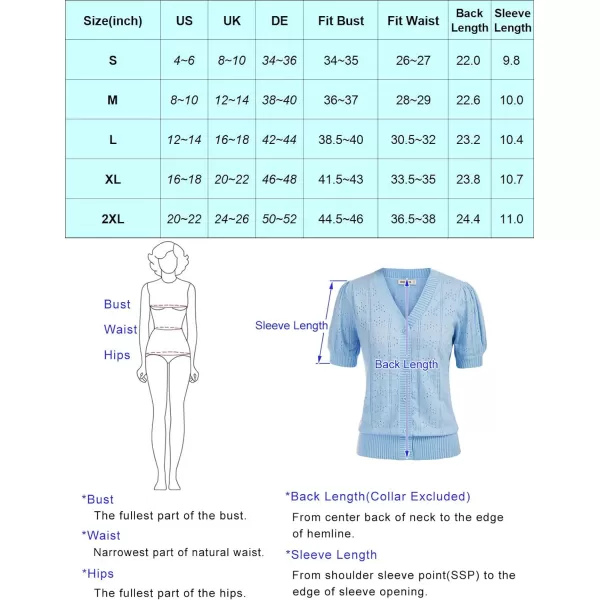 GRACE KARIN Womens Short Puff Sleeve Top Cropped Cardigan V Neck Open Front Bolero Shrug Lightweight Knit SweaterPink