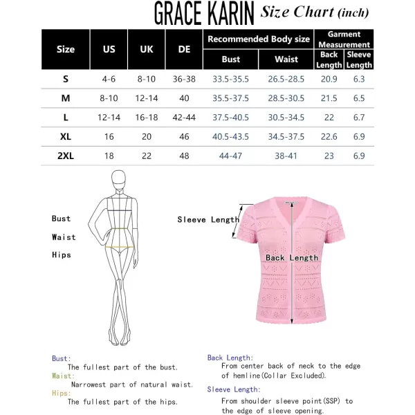 GRACE KARIN Womens Short Sleeve Cardigan 2024 Summer Crochet Cardigans for Women Lightweight Shrugs Sweaters TopsBlack