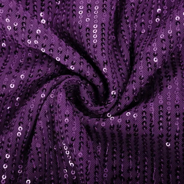 GRACE KARIN Womens Sleeveless Sparkle Shimmer Camisole Vest Double Strap Sequin Tank TopsPurple