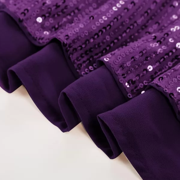 GRACE KARIN Womens Sleeveless Sparkle Shimmer Camisole Vest Double Strap Sequin Tank TopsPurple