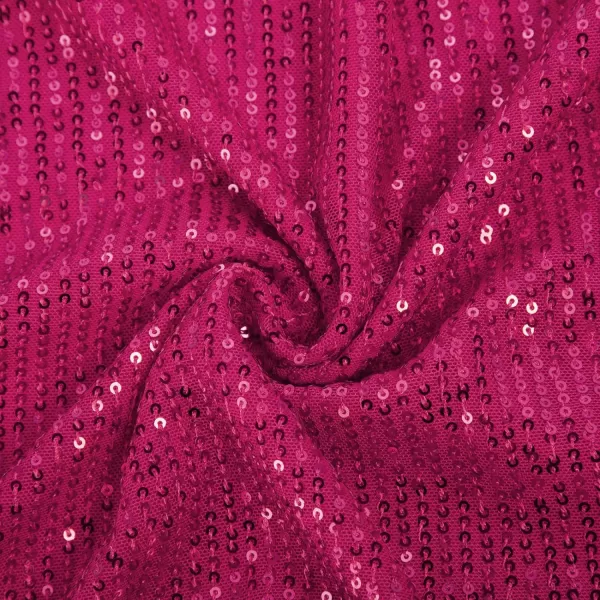 GRACE KARIN Womens Sleeveless Sparkle Shimmer Camisole Vest Double Strap Sequin Tank TopsRose Red