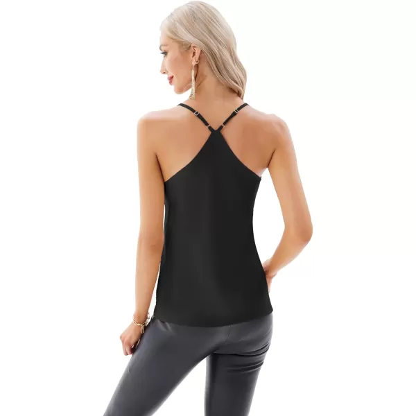 GRACE KARIN Womens Sleeveless Sparkle Shimmer Camisole Vest Sequin Tank TopsGold