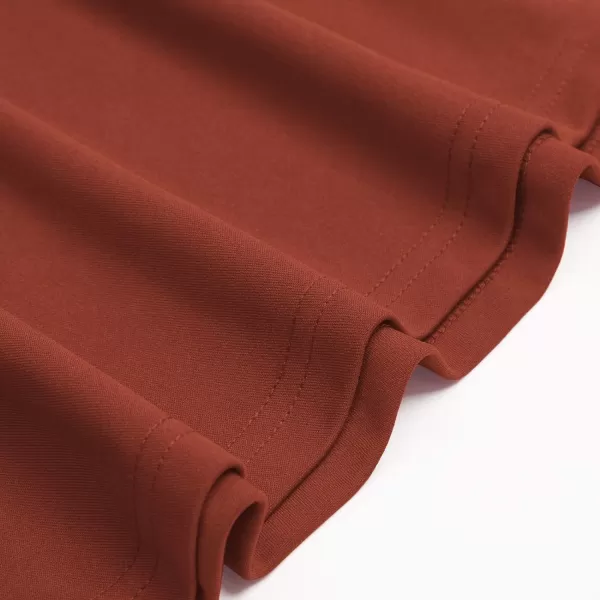 GRACE KARIN Womens Sleeveless Wrap VNeck Aline Bridesmaid Cocktail Party DressRedbrown