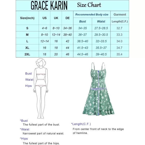 GRACE KARIN Womens Spaghetti Strap Floral Dress Ruffle Hem Pleated Casual Summer Dress Boho Flowy Midi Beach DressBlue Floral 2