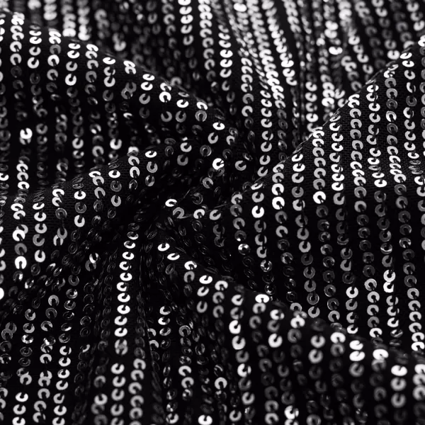 GRACE KARIN Womens Sparkle Sequin Top Shimmer Glitter Blouse Twist Front V Neck Cap Sleeve Club Party ShirtDark Grey