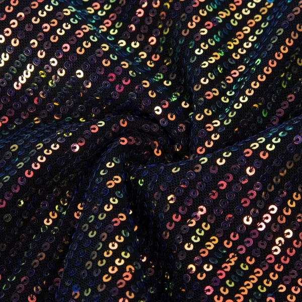 GRACE KARIN Womens Sparkle Sequin Top Shimmer Glitter Blouse Twist Front V Neck Cap Sleeve Club Party ShirtDazzlingblack