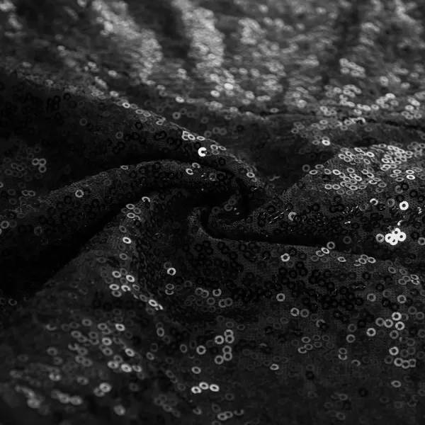 GRACE KARIN Womens Sparkly Sequin Tops Sleeveless Slim Fit Glitter Cocktail Blouse Sparkle One Shoulder Club Party ShirtsBlack