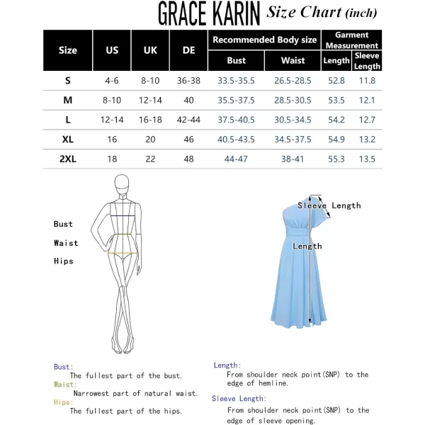 GRACE KARIN Womens Summer Casual Flutter Short Sleeve One Shoulder A Line Flowy Beach Slit Midi DressLight Blue